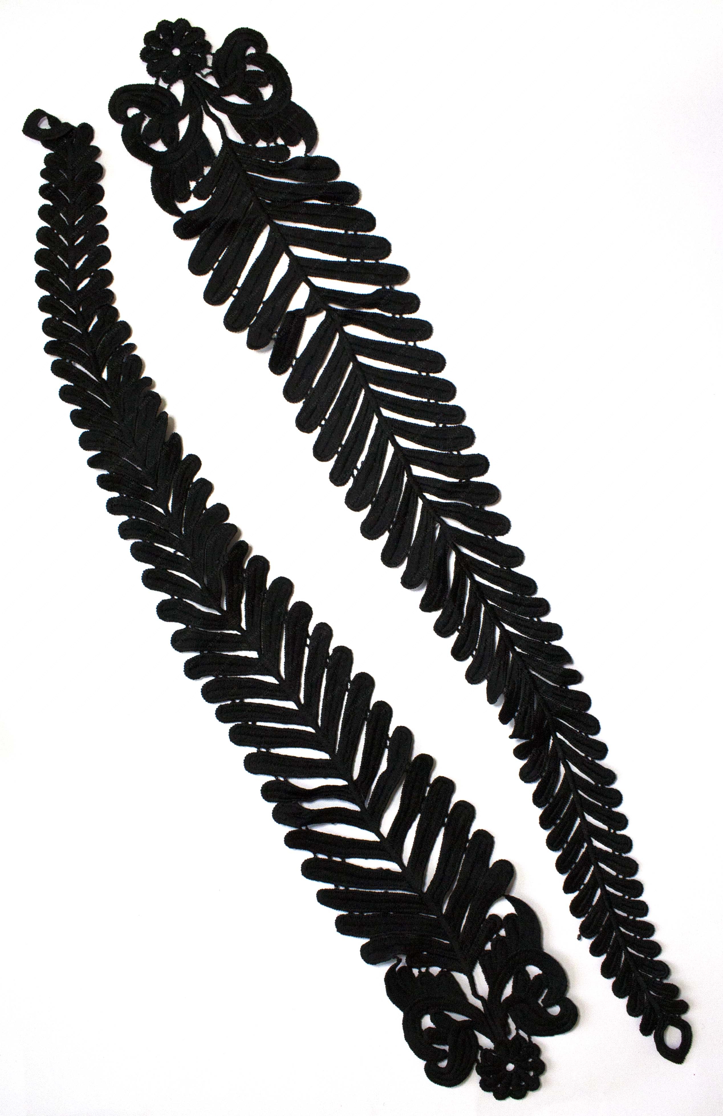 Мереживний лейс Black 57х9см